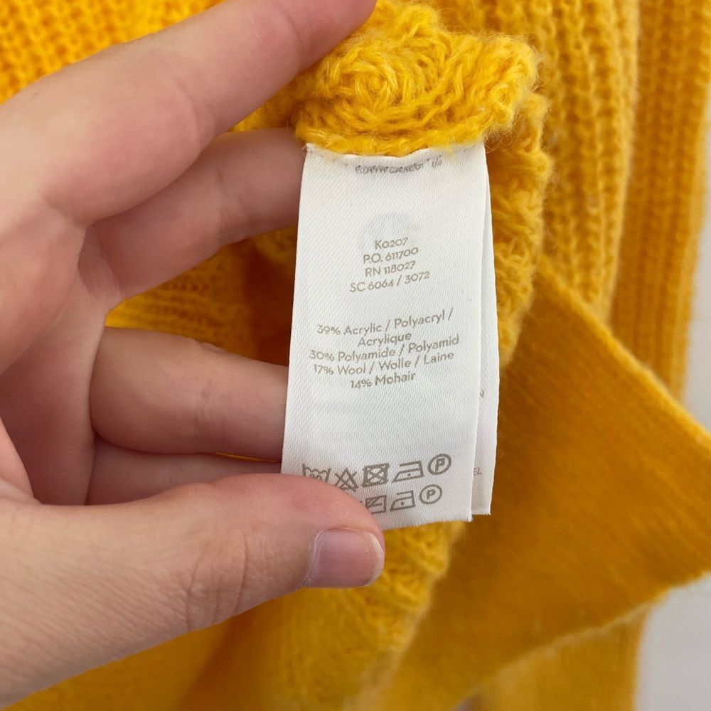 Boden Womens Golden Yellow Wool Blend Hadley Sweater Size Medium - Picture 8 of 14